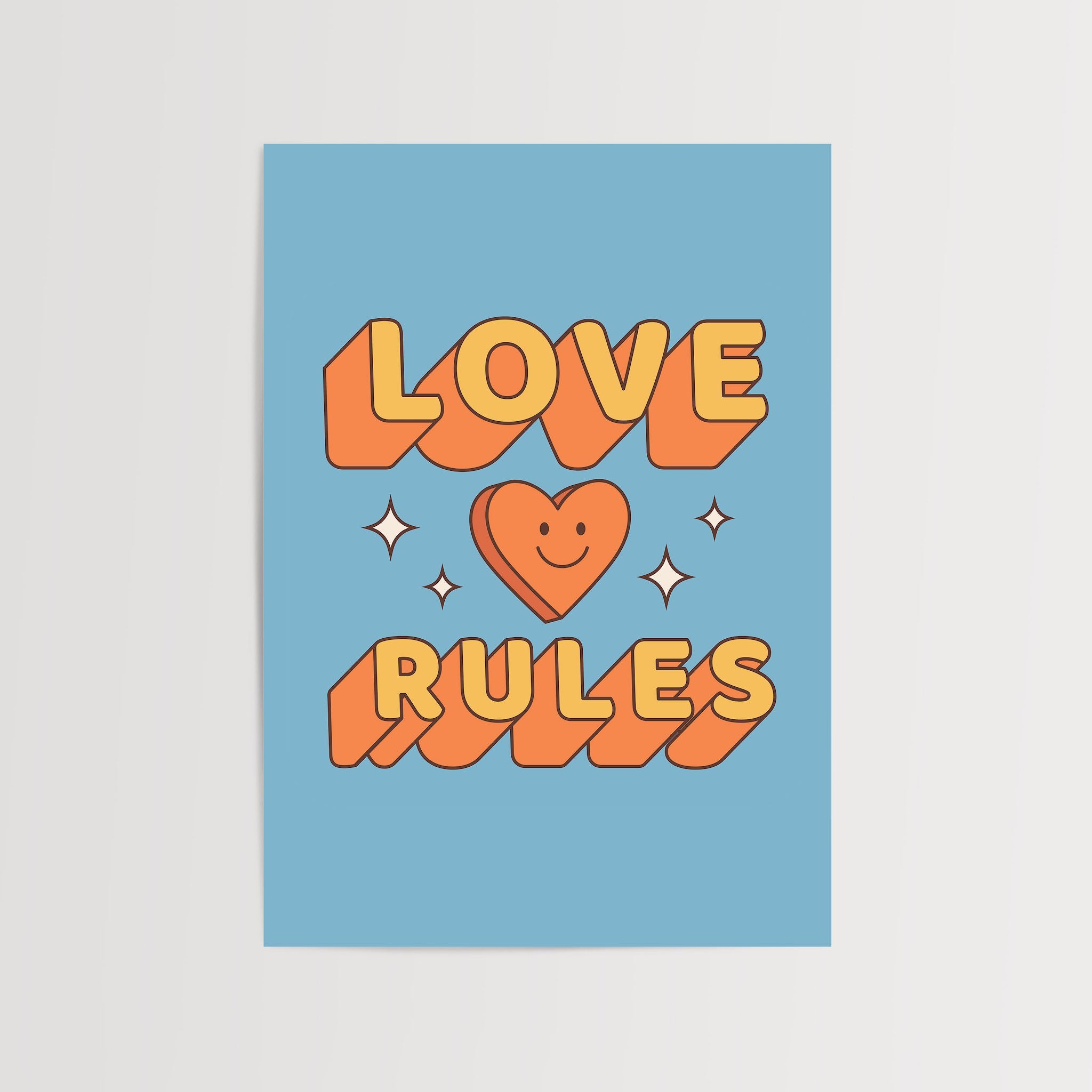 Love Rules-psoter-wall_art-decor-The Poster Square