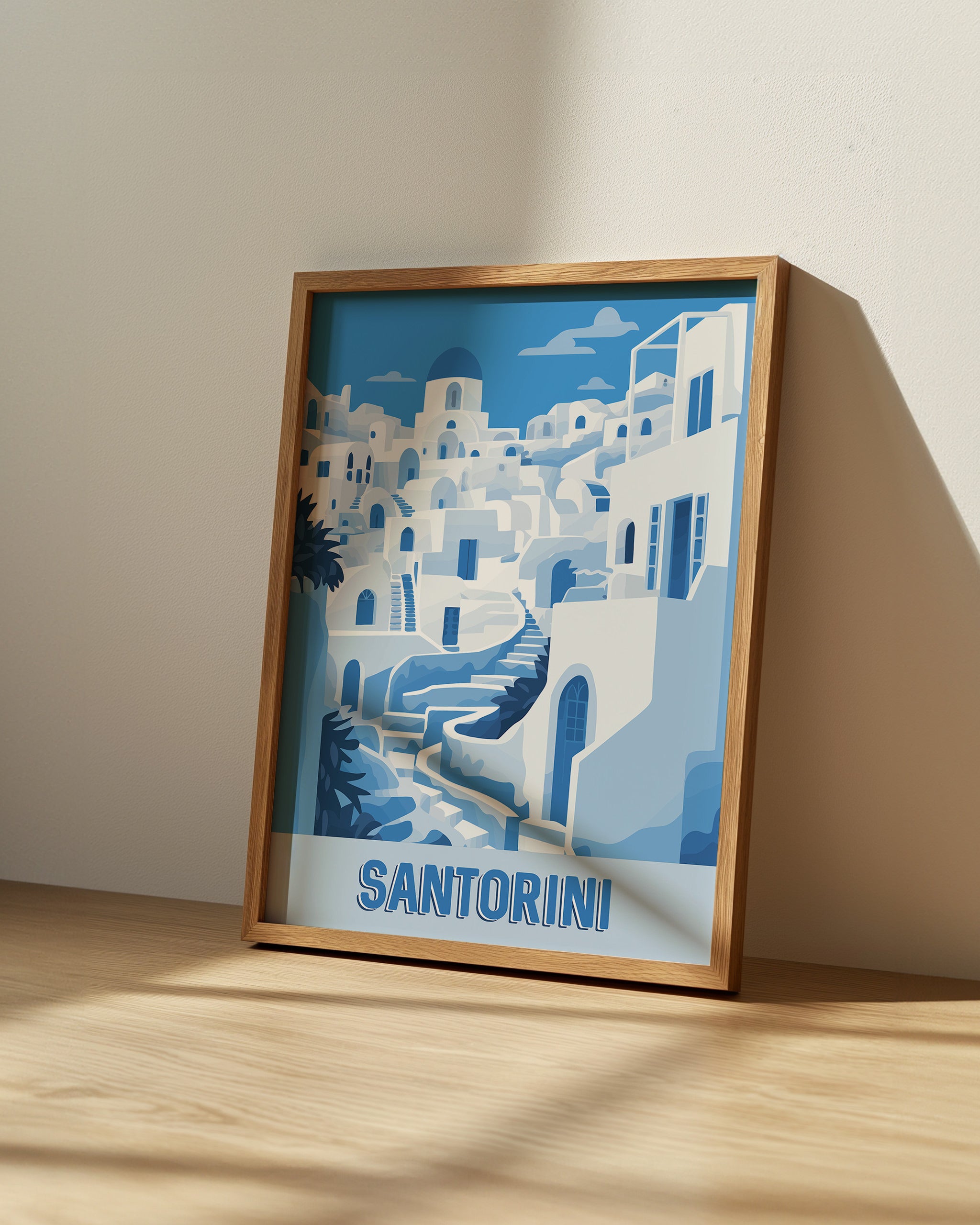 Santorini Cycladic Calm-psoter-wall_art-decor-The Poster Square