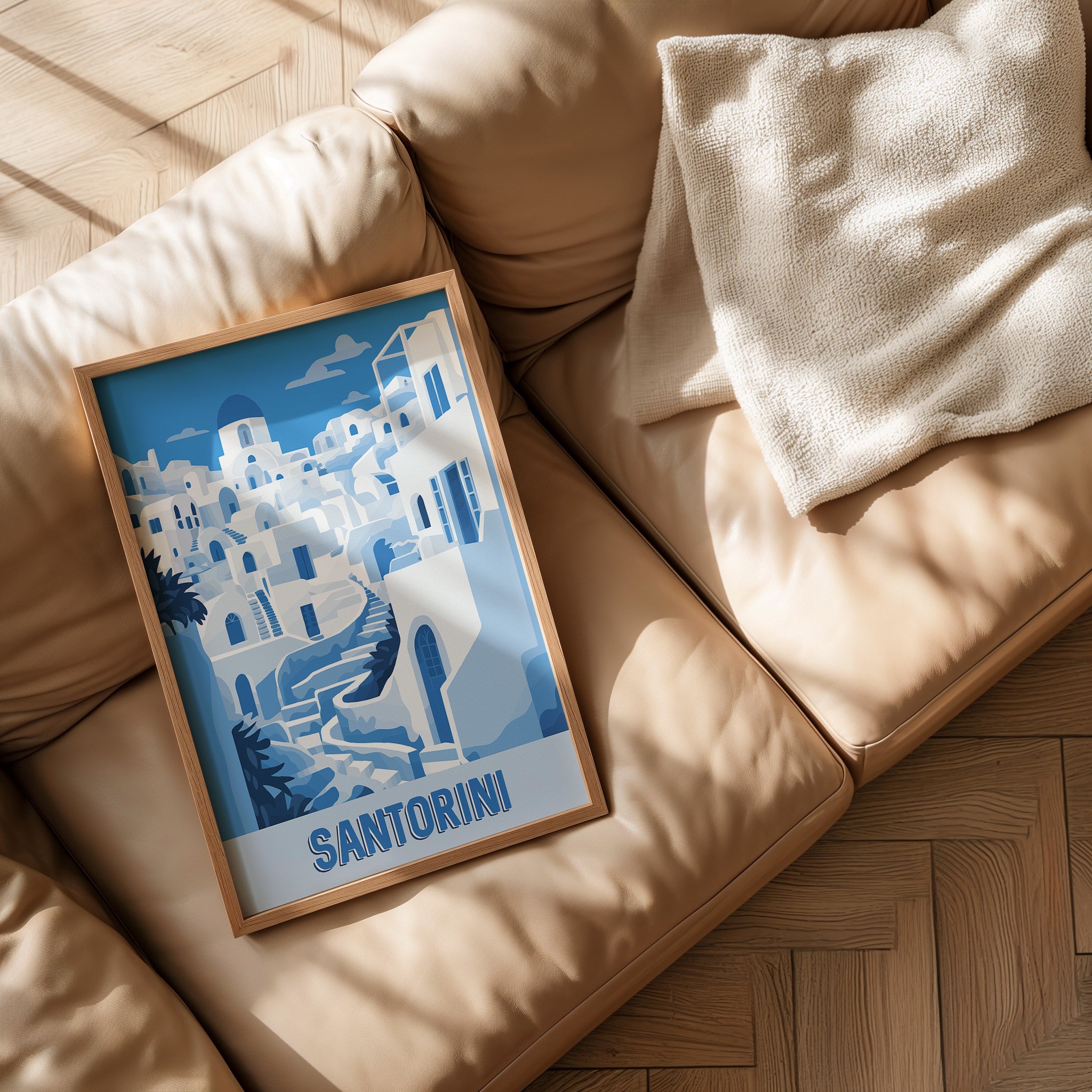 Santorini Cycladic Calm-psoter-wall_art-decor-The Poster Square