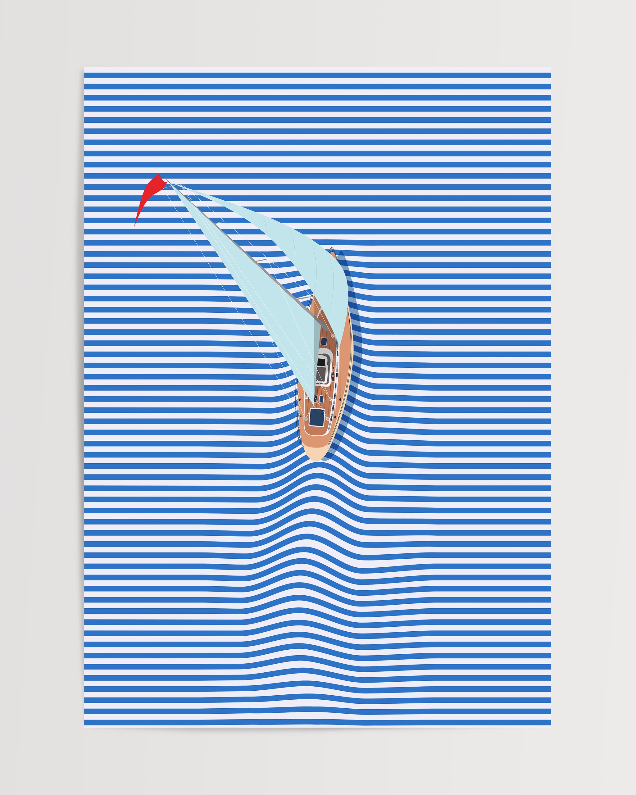 Sailor's Stripe No.2-psoter-wall_art-decor-The Poster Square