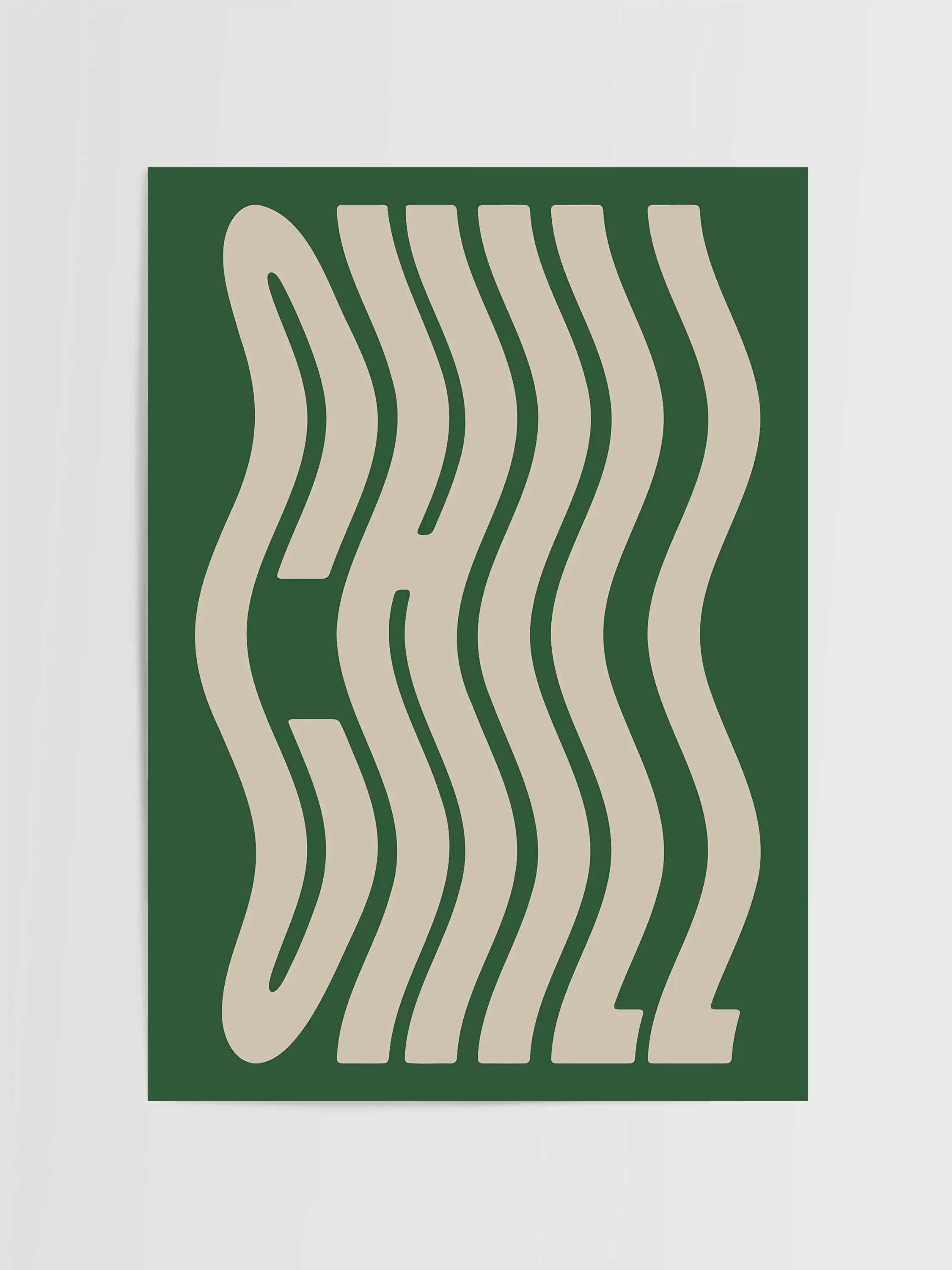 Impresión de Tipografía Relajada