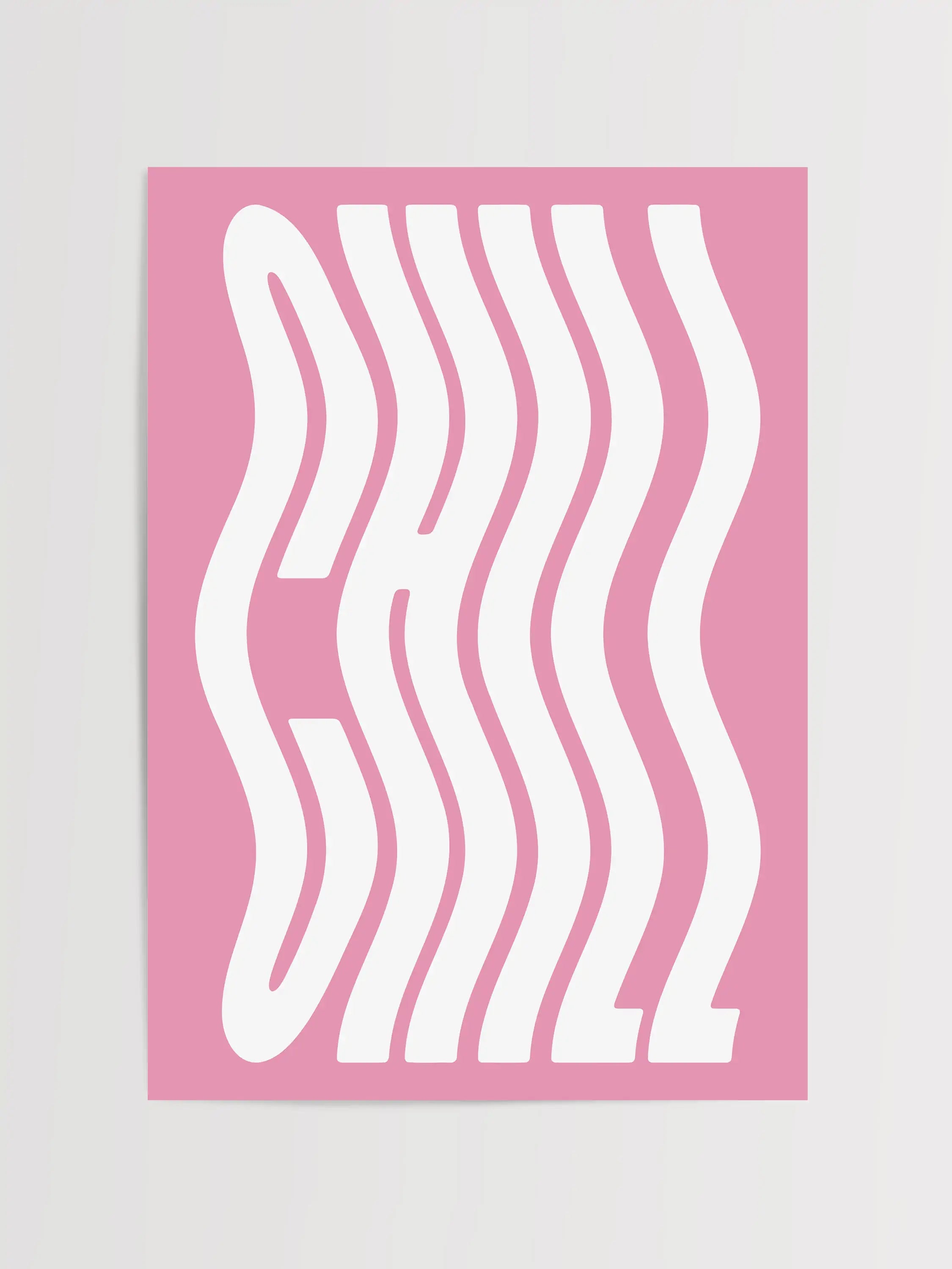 Impresión de Tipografía Relajada