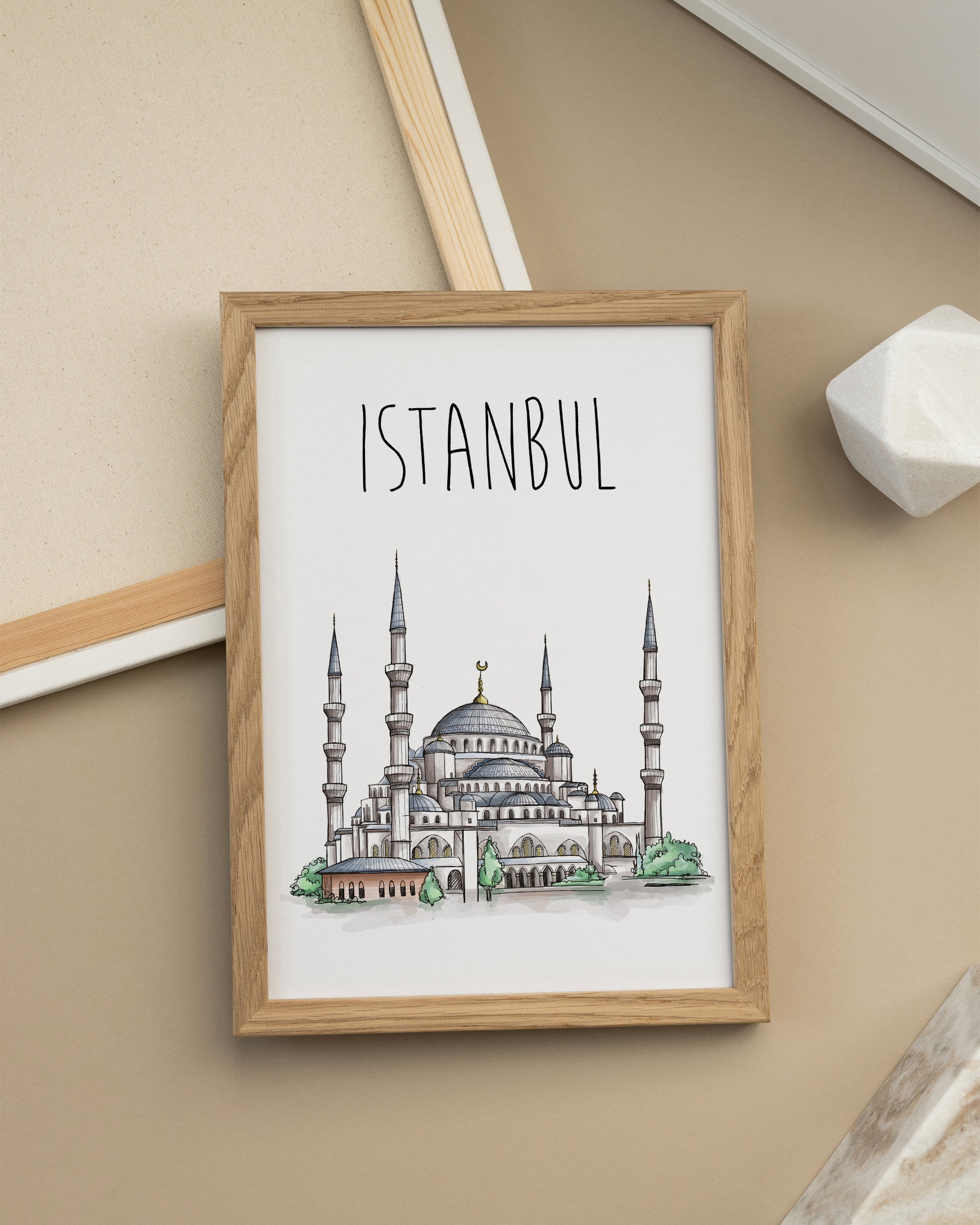Istanbul Blue Mosque-psoter-wall_art-decor-The Poster Square