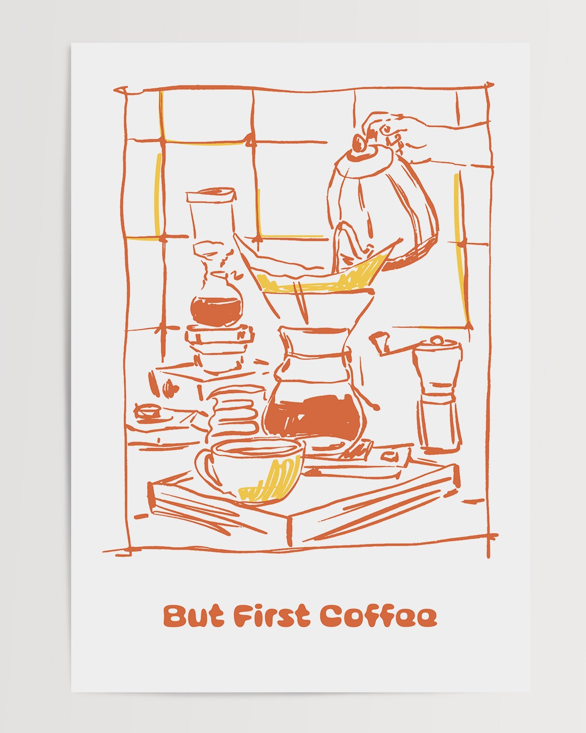 But First Coffee The Poster Square