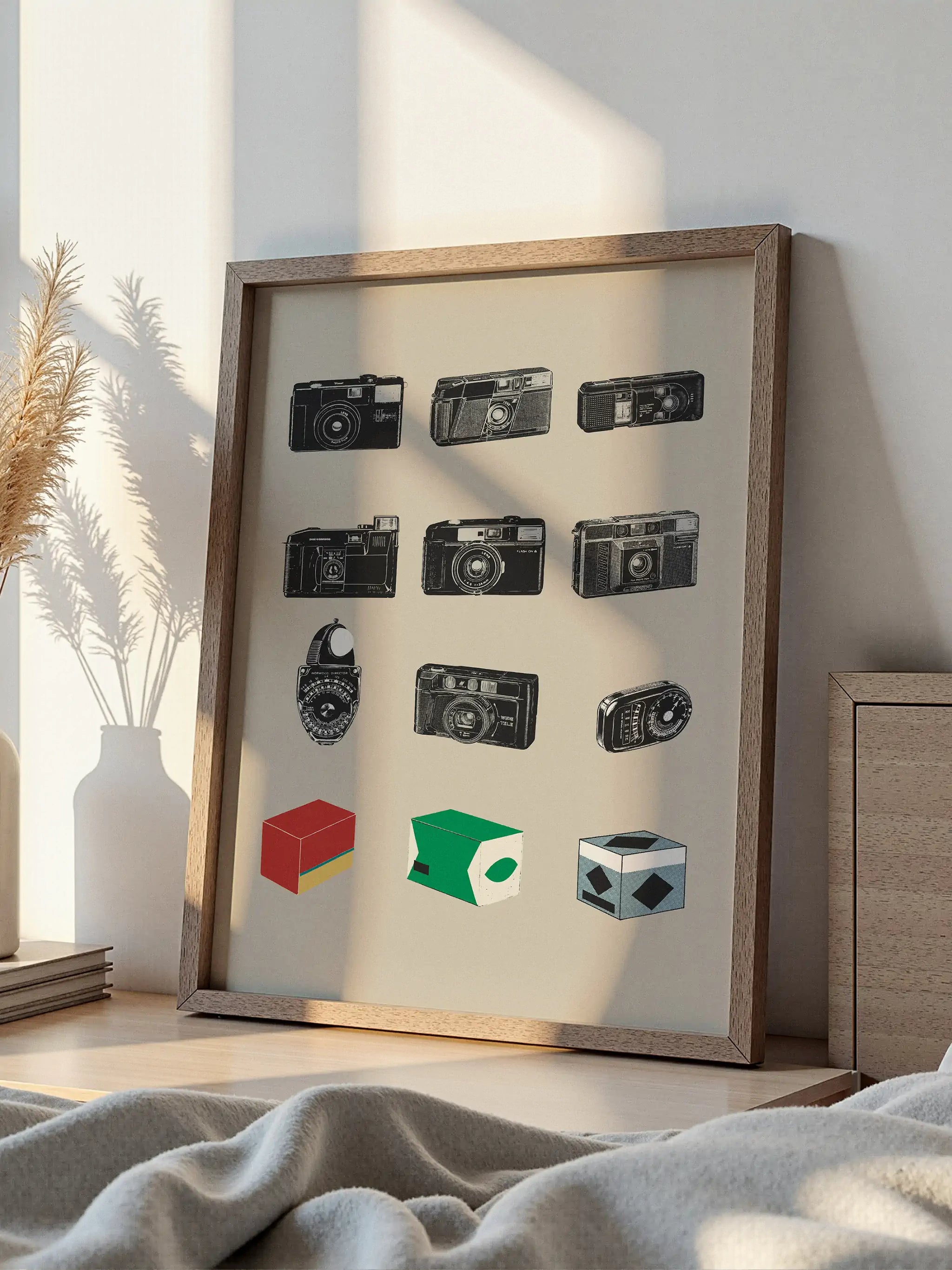 Cámara de película retro