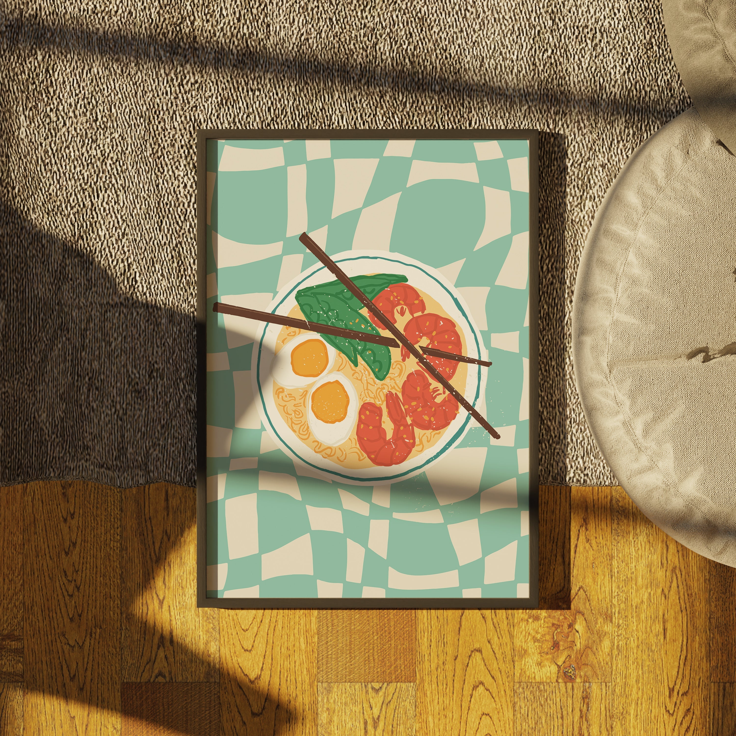 Shrimp Ramen - Food The Poster Square