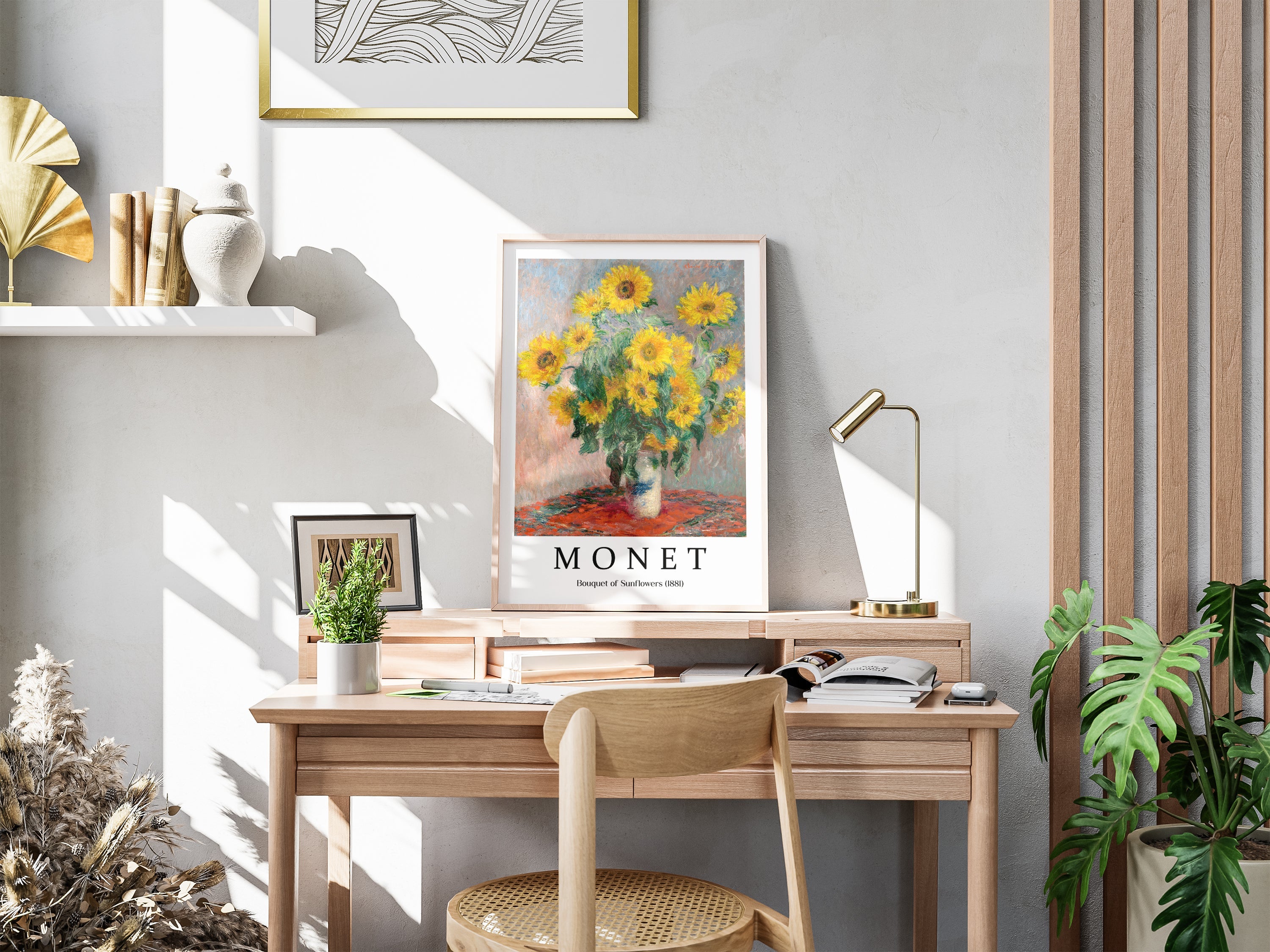 Sunflowers still life painting (1881) The Poster Square