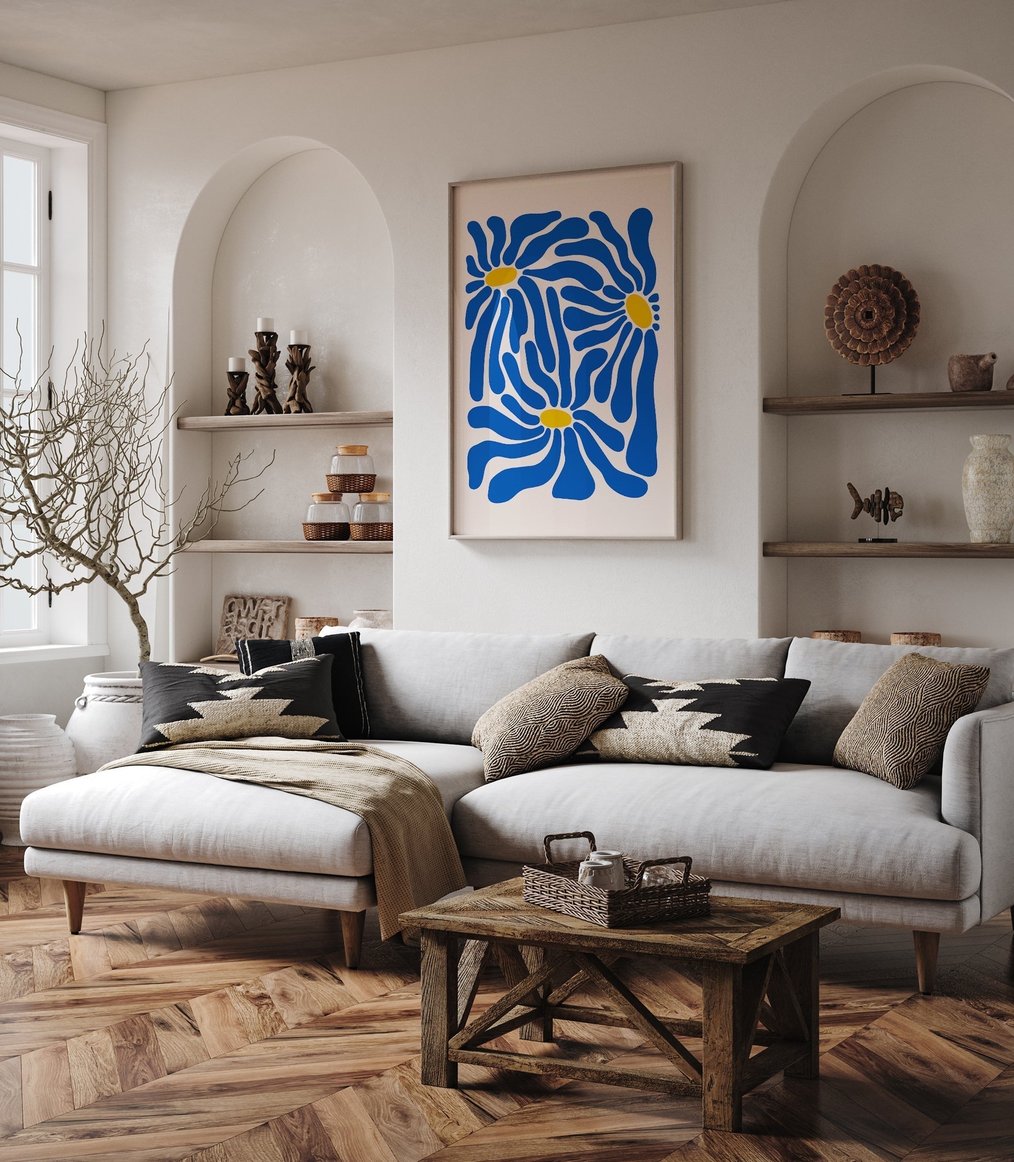 Botanical Abstract-psoter-wall_art-decor-The Poster Square